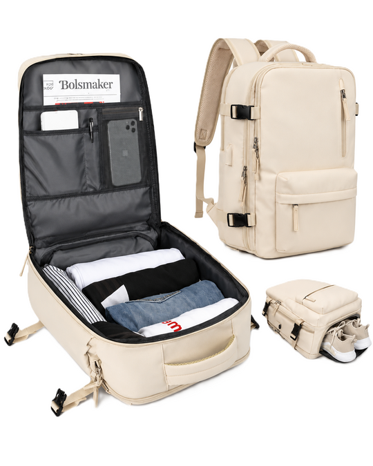 Damen Reiserucksack Mit USB-Anschluss Und Diebstahlschutz Für Reisen Und Alltag
