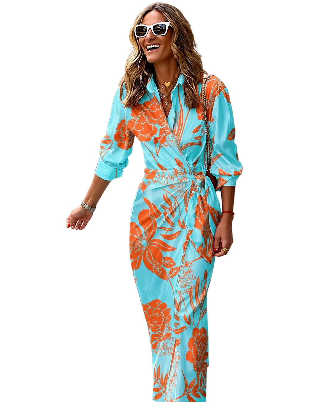 Damen Sommerkleid mit lebhaften Farben und modernem Design