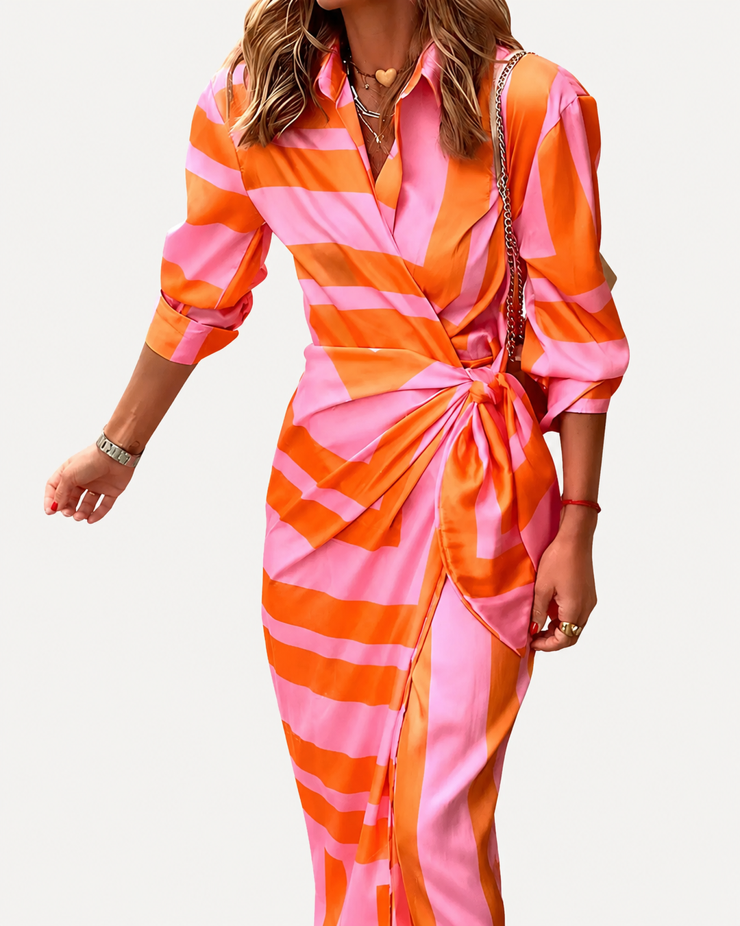 Damen Sommerkleid mit lebhaften Farben und modernem Design