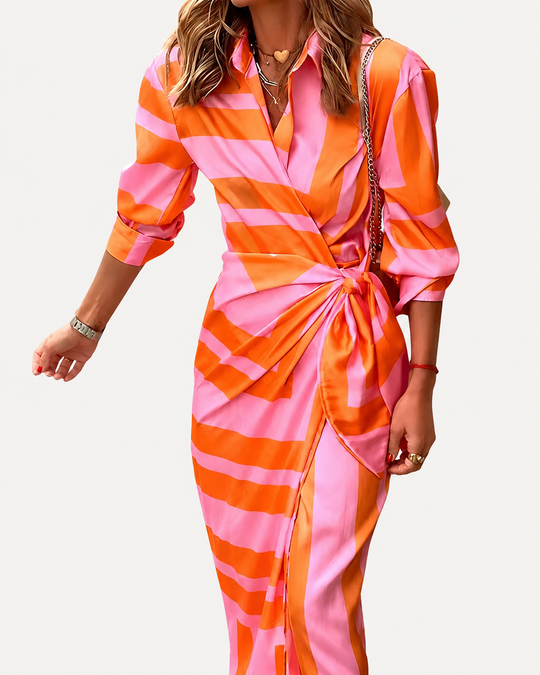 Damen Sommerkleid mit lebhaften Farben und modernem Design