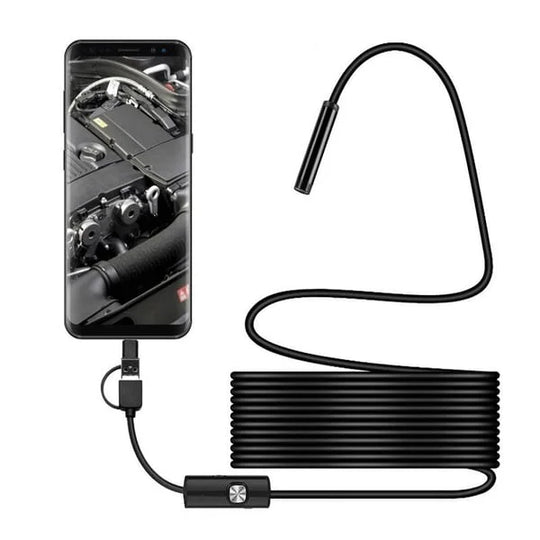 Endoskop Kamera Handy HD Tragbar Flexibel Mit Licht IP67-1