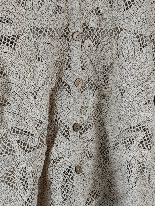 Damen Bluse Langarm Spitze Elegante Blusen für Festliche Anlässe-3