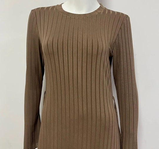 Klassisches lockeres Strickkleid für Damen