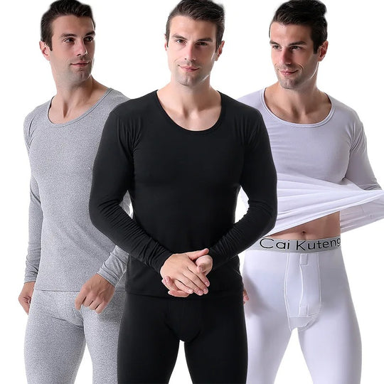 Fleece-Set aus Thermounterhemd und Leggings für Herren