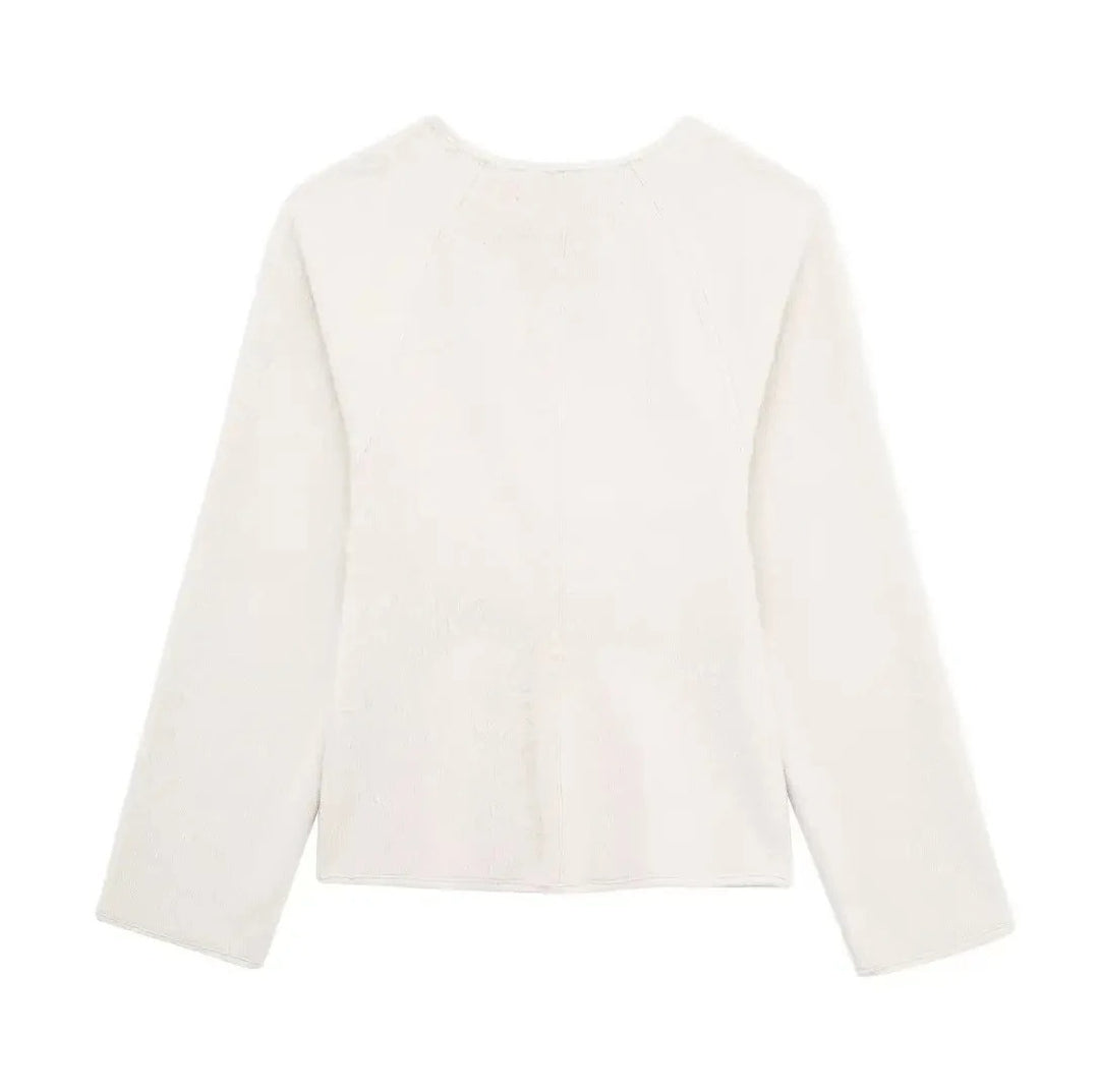 Damen Wollmantel mit Lederschnalle
