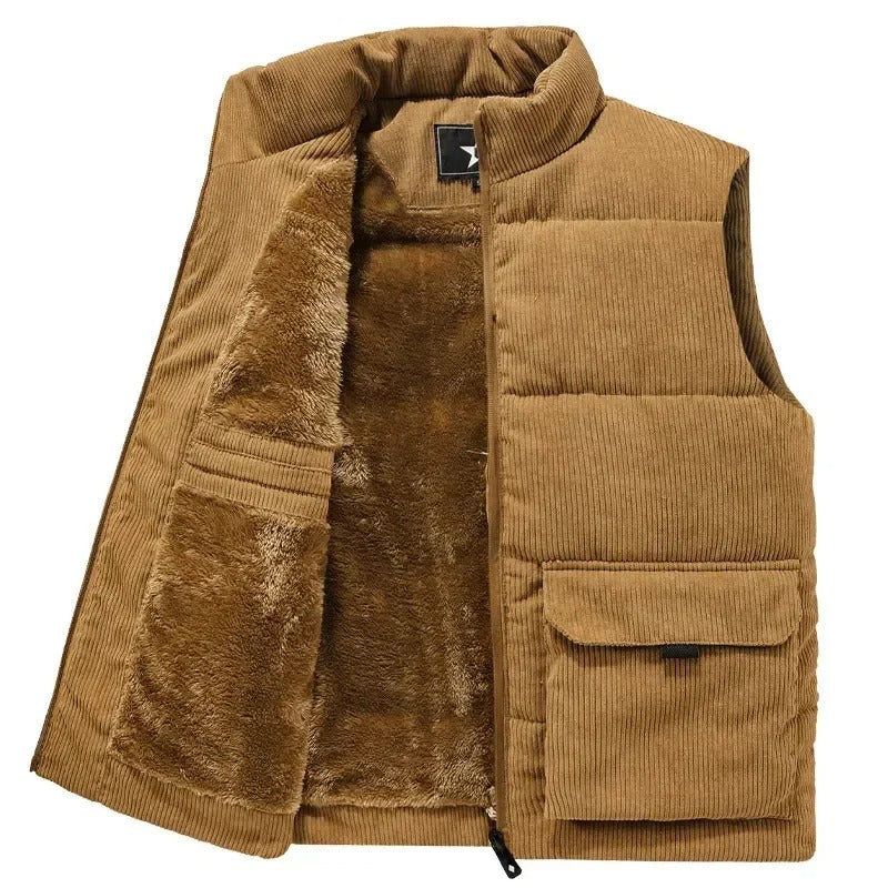 Warme Fleece-Weste für Männer