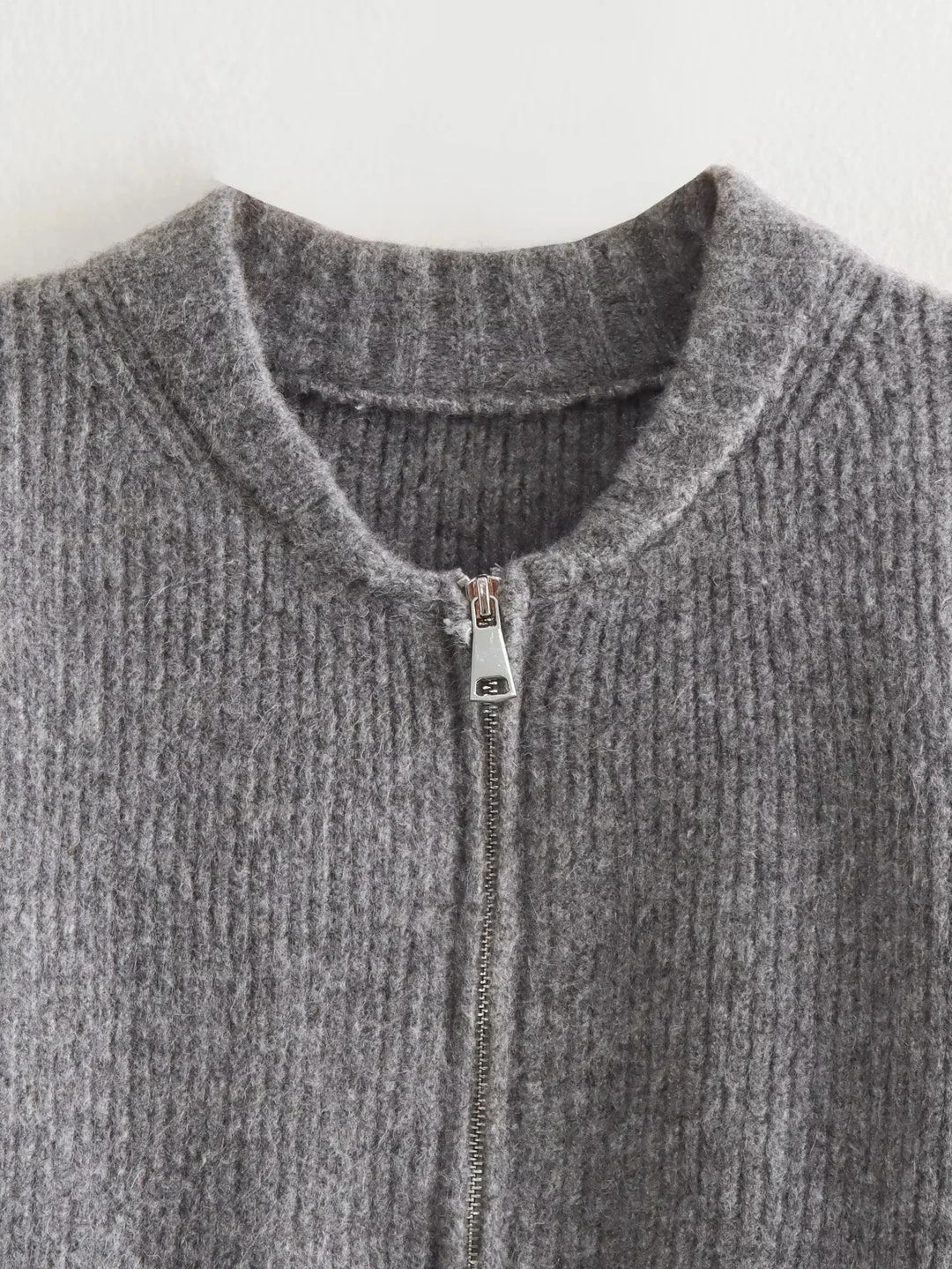 Vintage-Damenpullover mit Rundhalsausschnitt