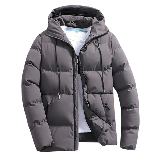 Warme Kapuzen-Pufferjacke für Männer
