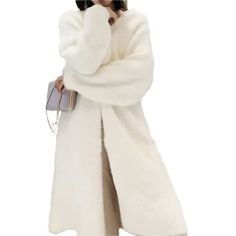 Lange Strickjacke aus Kaschmir für Damen