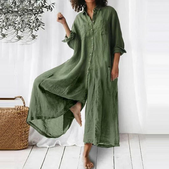 Oversized Damenoverall aus Baumwolle