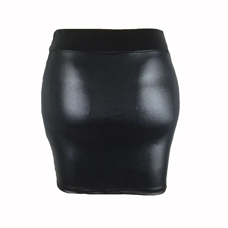 Slim-Fit-Bleistiftrock mit hoher Taille