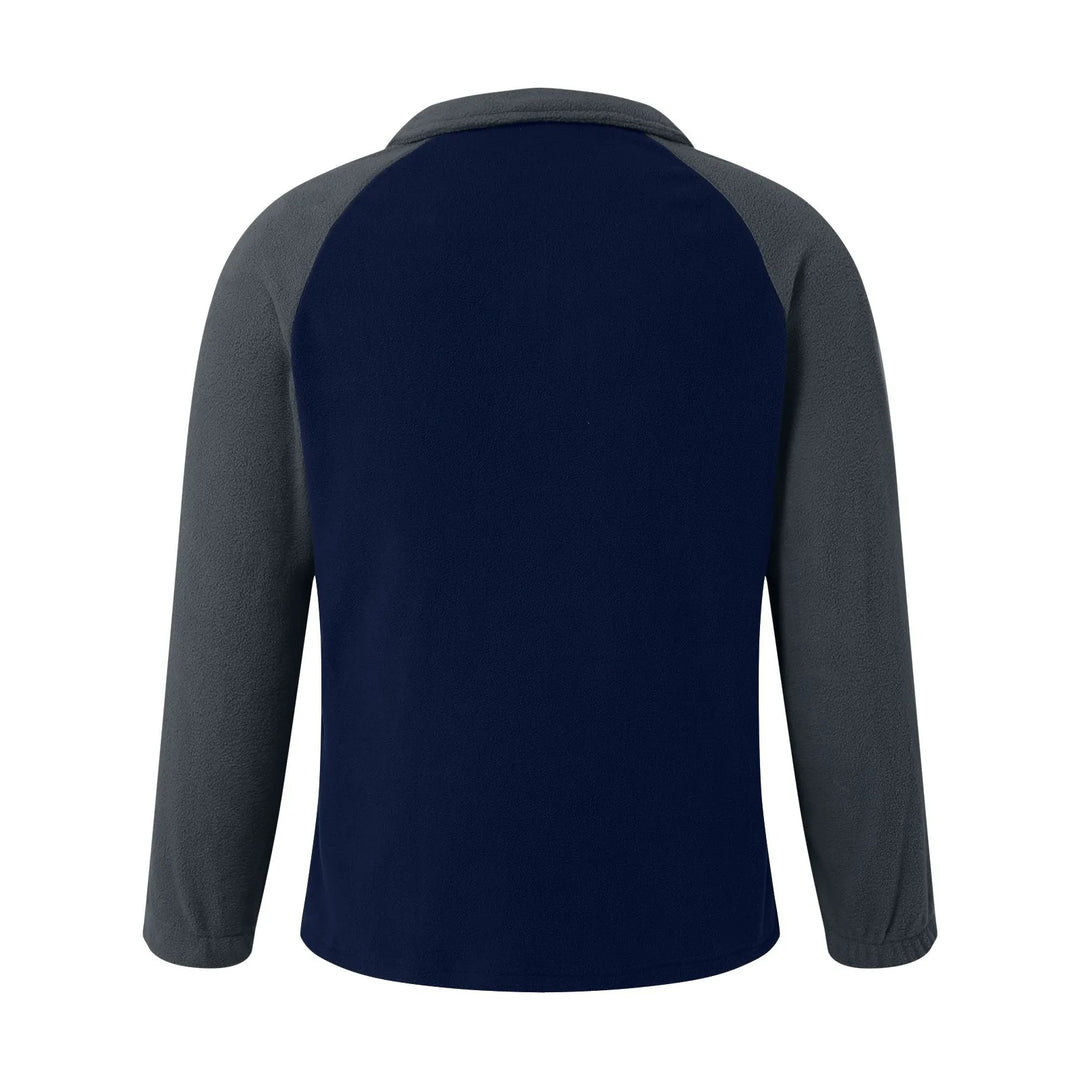 Herren Fleece-Kapuzenjacke