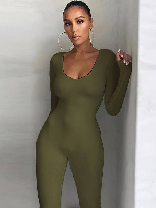 Variant image for Damen Jumpsuit Festlich Enganliegend Polyester für Elegante Anlässe-17