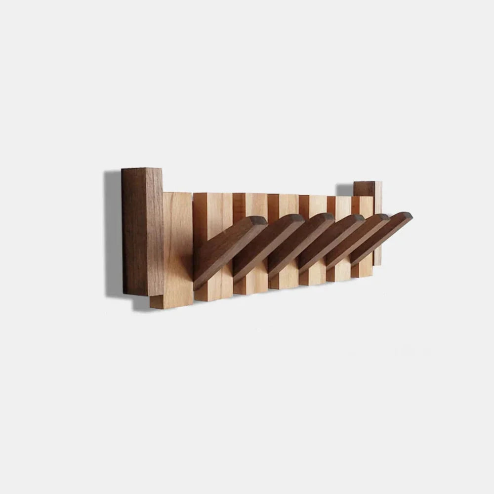 Wandgarderobe mit Magnetischen Klapphaken im Minimalistischen Design