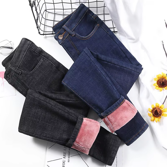 Retro Thermo Skinny Jeans für Frauen