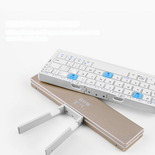 Tragbare Kabellose Bluetooth-Tastatur Kompakt Faltbar Hochwertiger Kunststoff