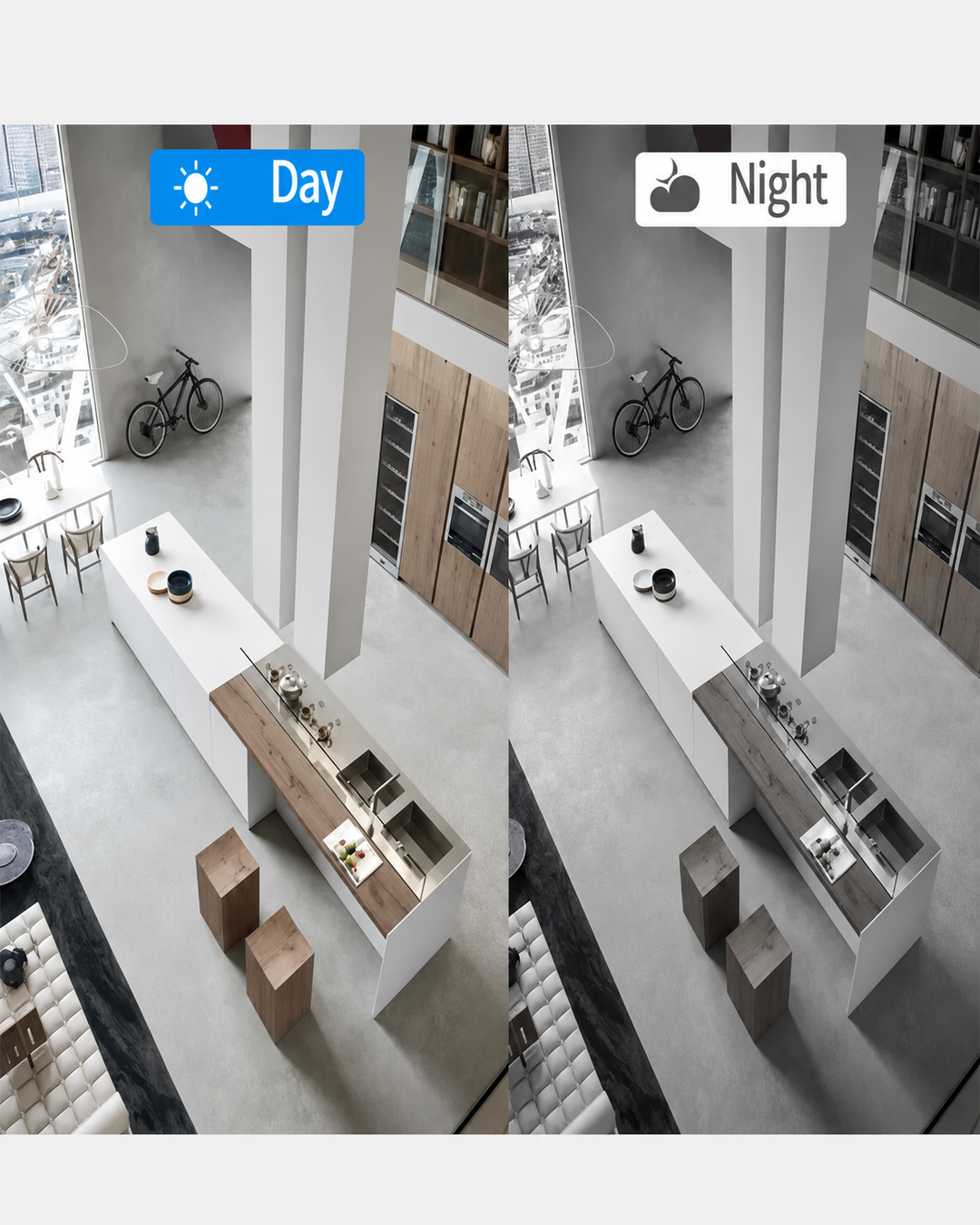 Kabellose Überwachungskamera Außen Innen 1080P Wlan Kamera Mit Nachtmodus