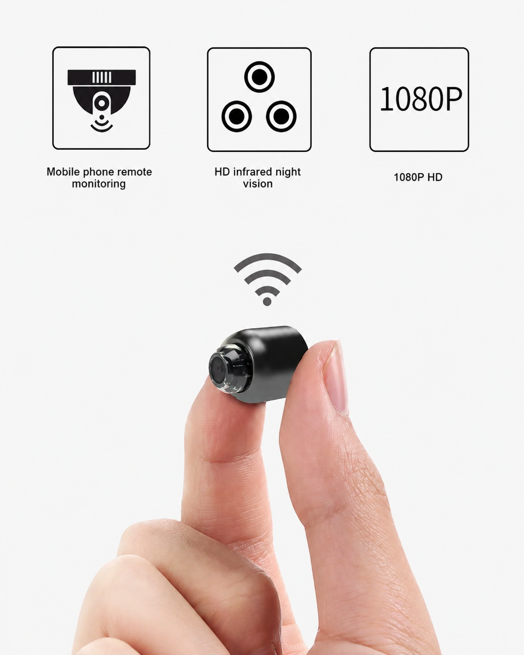 Kabellose Überwachungskamera Außen Innen 1080P Wlan Kamera Mit Nachtmodus