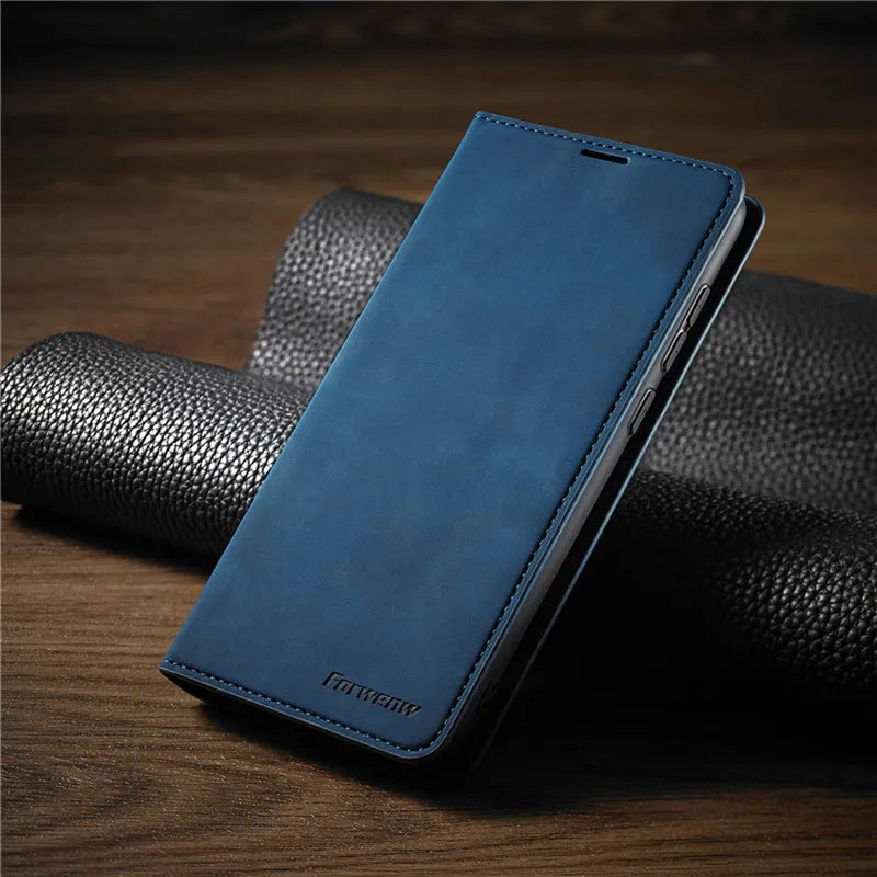iPhone Hülle Magnetverschluss Leder Stilvoll 4