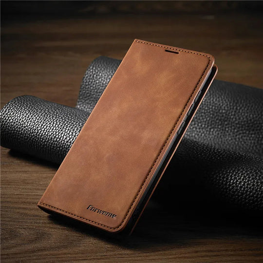 iPhone Hülle Magnetverschluss Leder Stilvoll 5