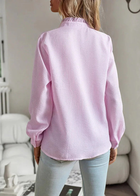 Damenbluse Langarm Elegant Hochwertige Verarbeitung für Festliche Anlässe-3