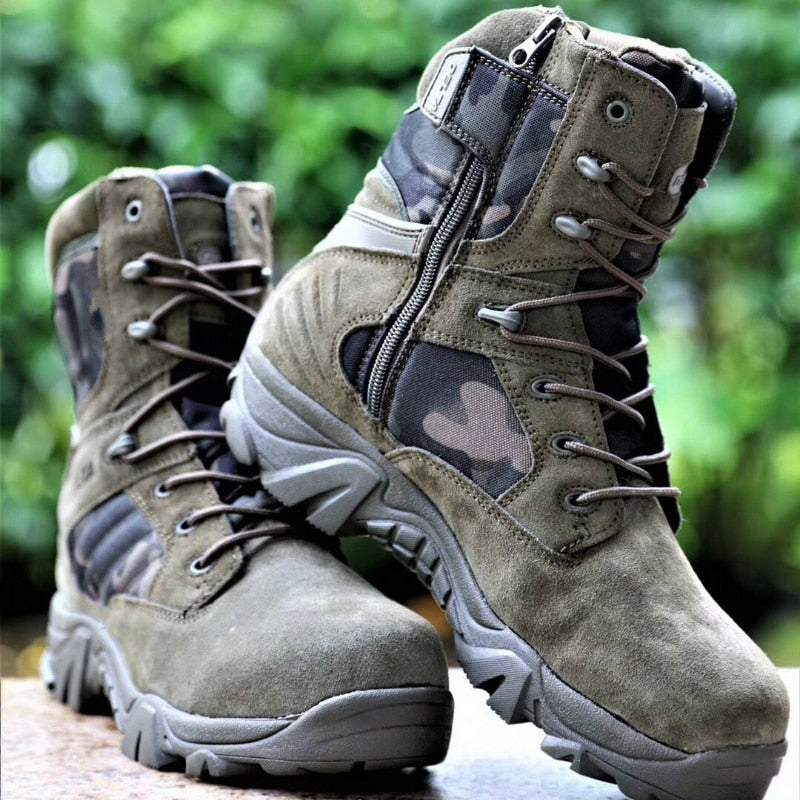 Variant image for Herren Arbeitsstiefel Outdoor Strapazierfähig Leder Bequeme Passform-1