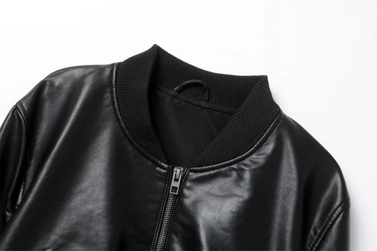 Damen-Motorradjacke mit Reißverschluss