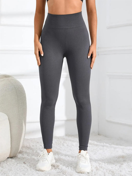 Nahtlose Yoga-Leggings mit hoher Taille