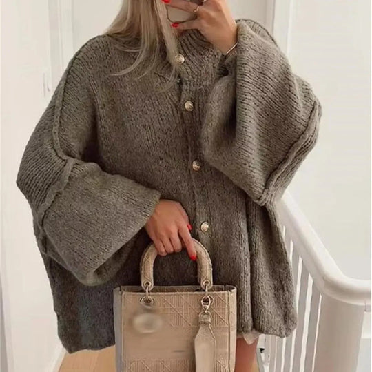 Lässiger weiter Pullover für Frauen
