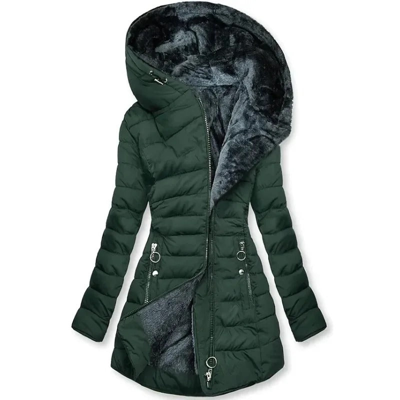 Schmal geschnittener Winterparka für Frauen