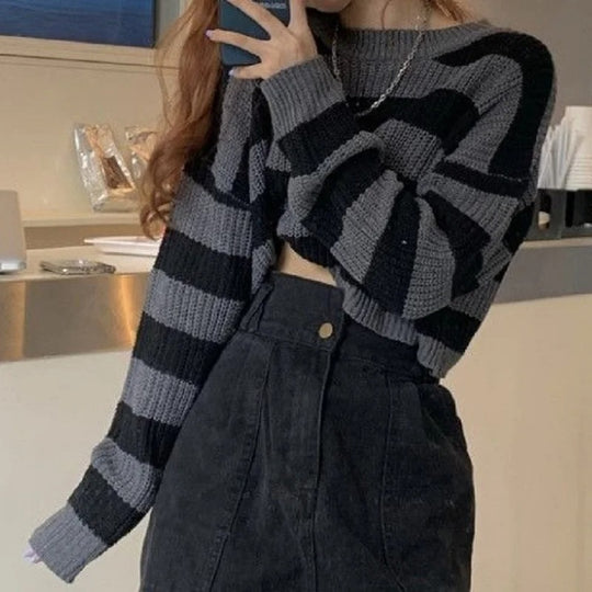 Damen Vintage Oversized Kurze Jacke