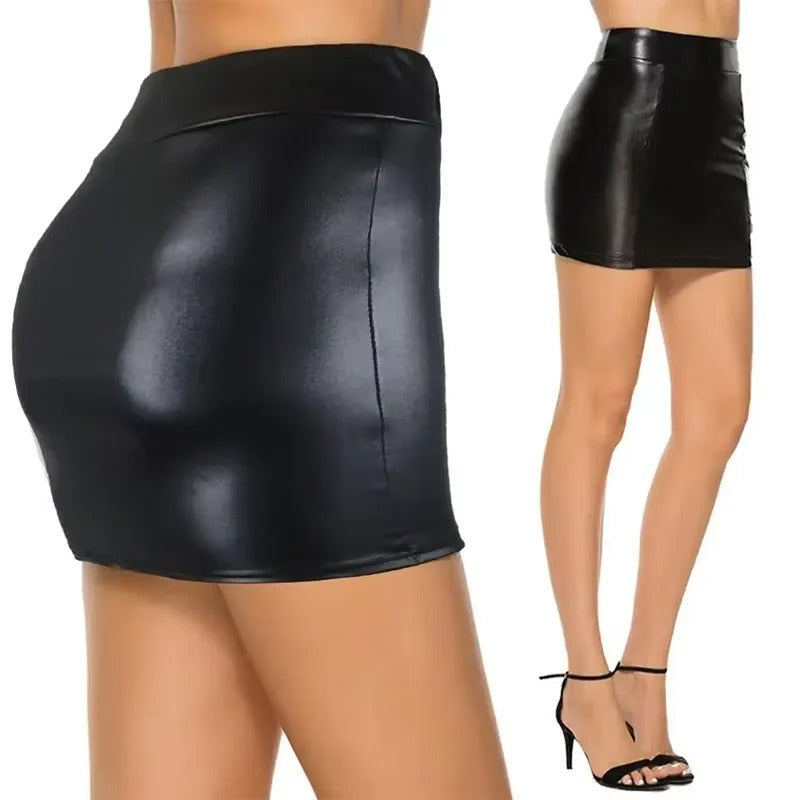 Slim-Fit-Bleistiftrock mit hoher Taille