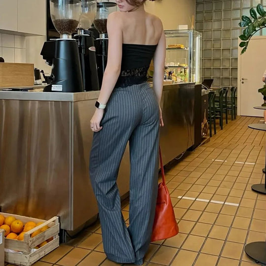 Formelle Hose mit hoher Taille für Frauen