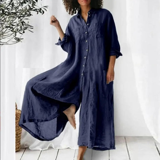 Oversized Damenoverall aus Baumwolle
