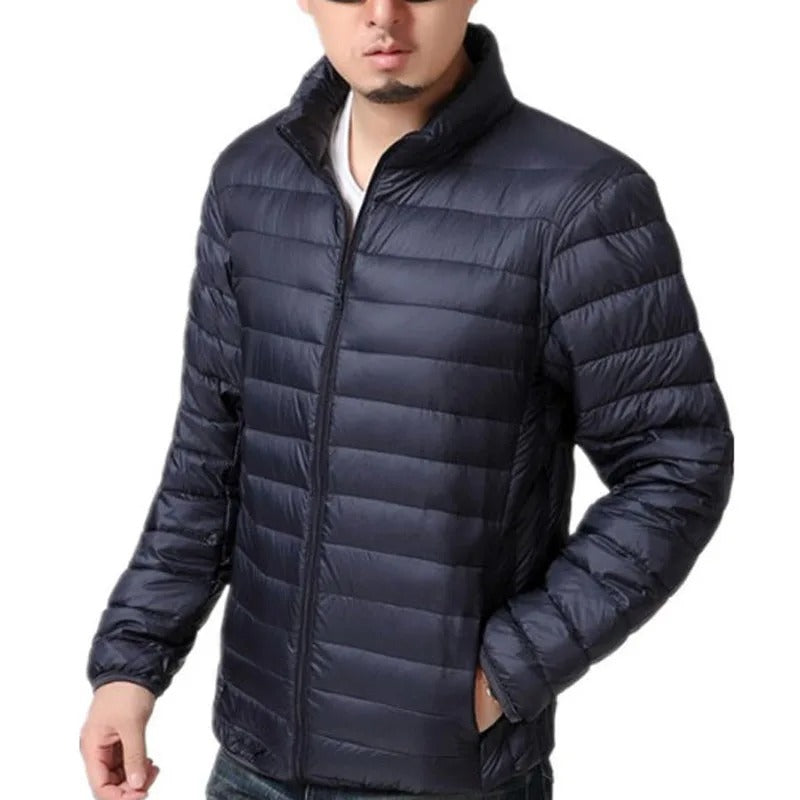 Ultraleichte weiße Entendaunenjacke für Männer