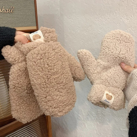 Kawaii Plüsch Warme Handschuhe