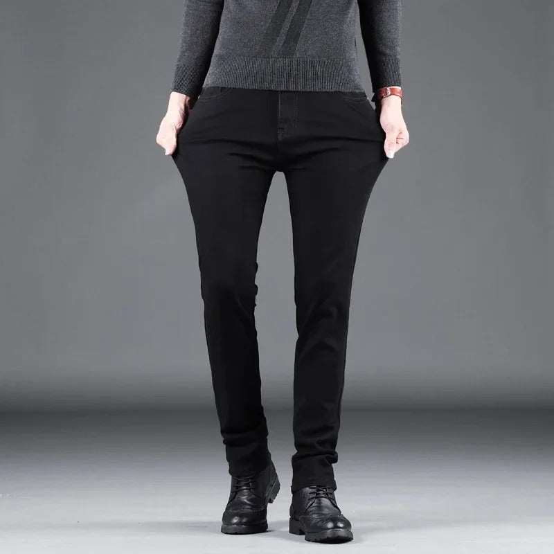 Pure Schwarze Slim Jeans für Männer