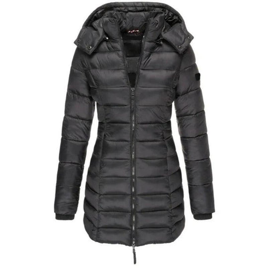 Langärmelige wattierte Jacke für Frauen