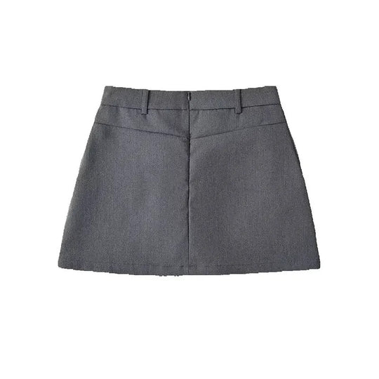 Schicker Minirock in A-Linie mit hoher Taille