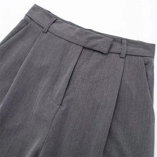 Weite Hose mit hoher Taille für Frauen