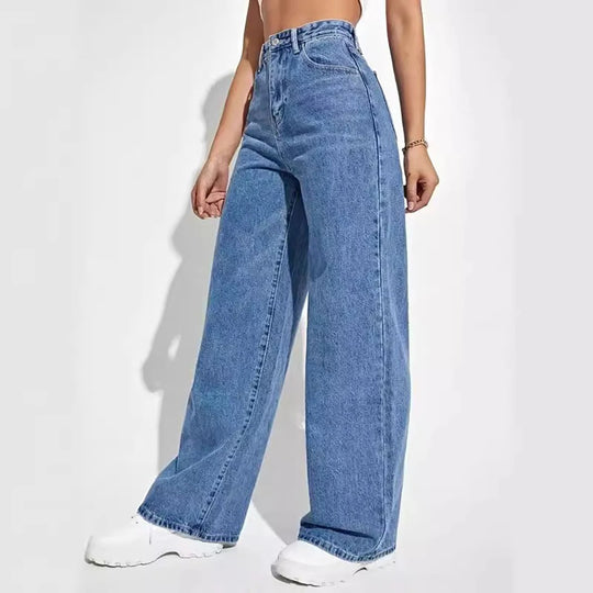 Weite Denim-Jeans für Frauen