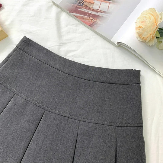 Damenrock mit hoher Taille und Falten