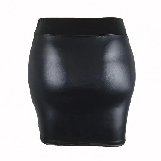 Damen lernen matte High-Waist-Rock