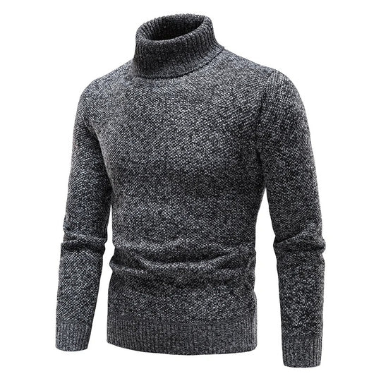 Herren-Rollkragen-Fleecejacke