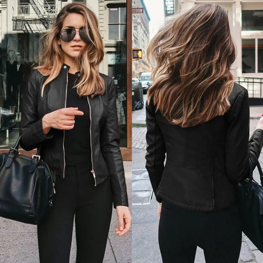 Motorradlederjacke für Frauen