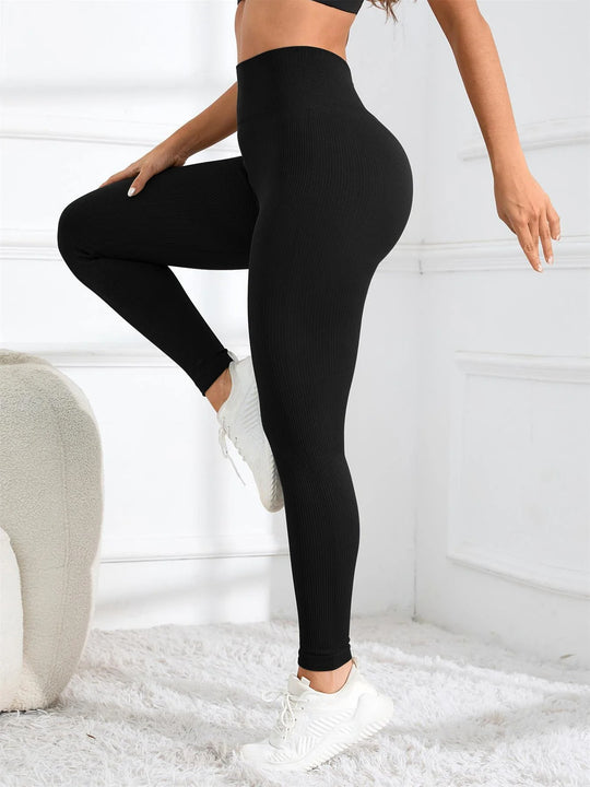 Nahtlose Yoga-Leggings mit hoher Taille