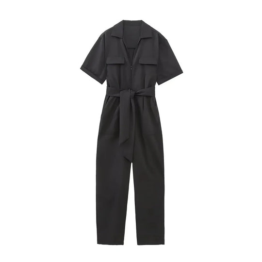 Kurzärmliger Overall für Frauen