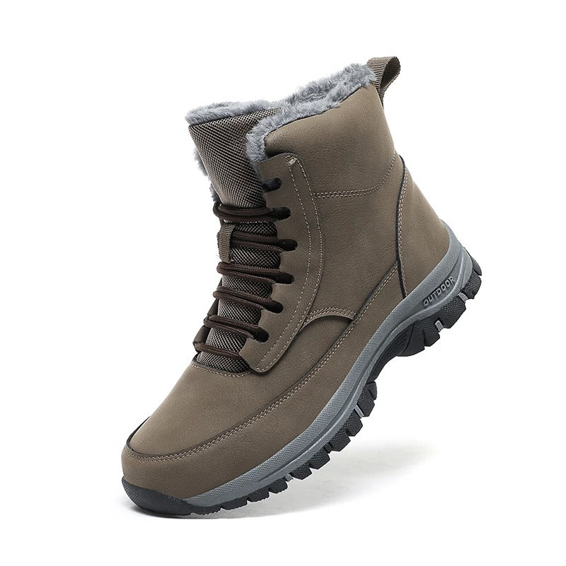 Herren Winter-Schneestiefel mit Fell