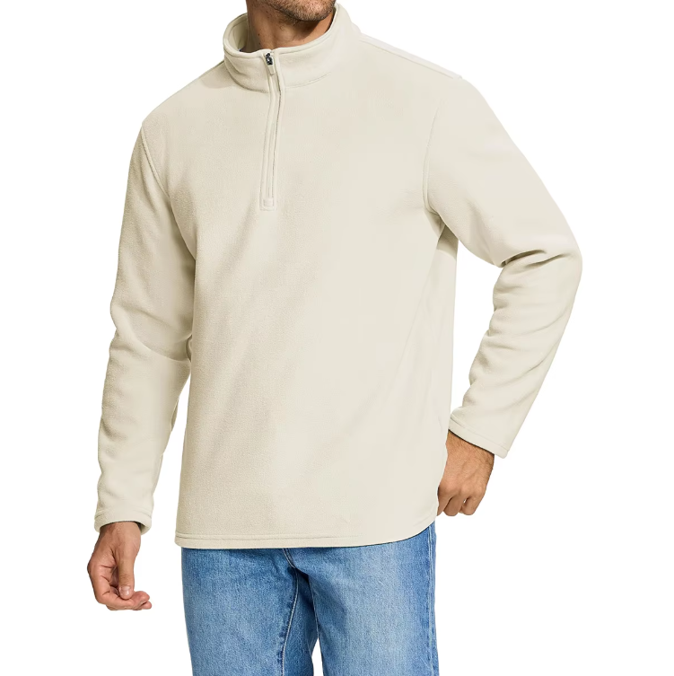 Fleece-Pullover mit halbem Reißverschluss für Männer