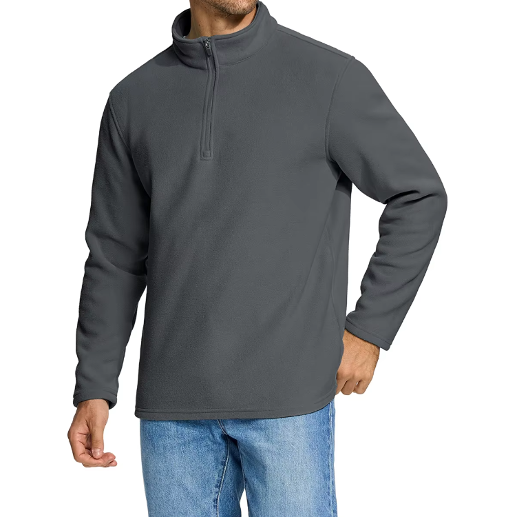 Fleece-Pullover mit halbem Reißverschluss für Männer